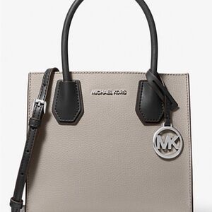 Michael Kors Taupe and Black Satchel